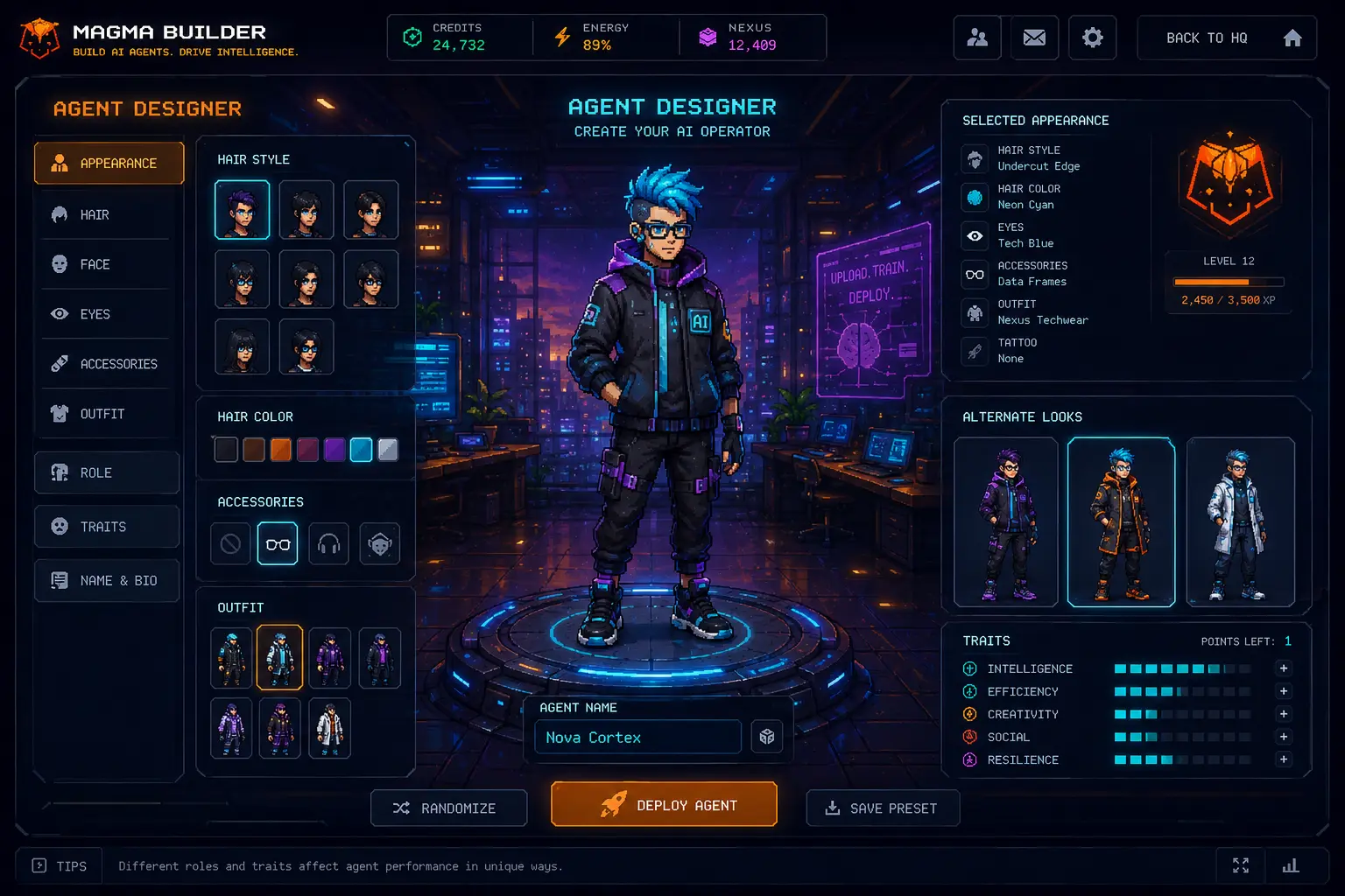 Magma Builder Interface